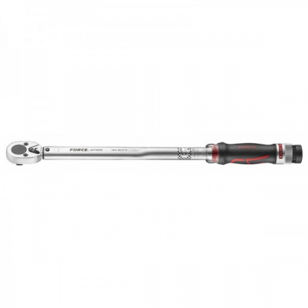 FORCE Ключ динамометрический 1/2" 40-210Nm L=535 мм двойная шкала, обрезиненная рукоятка